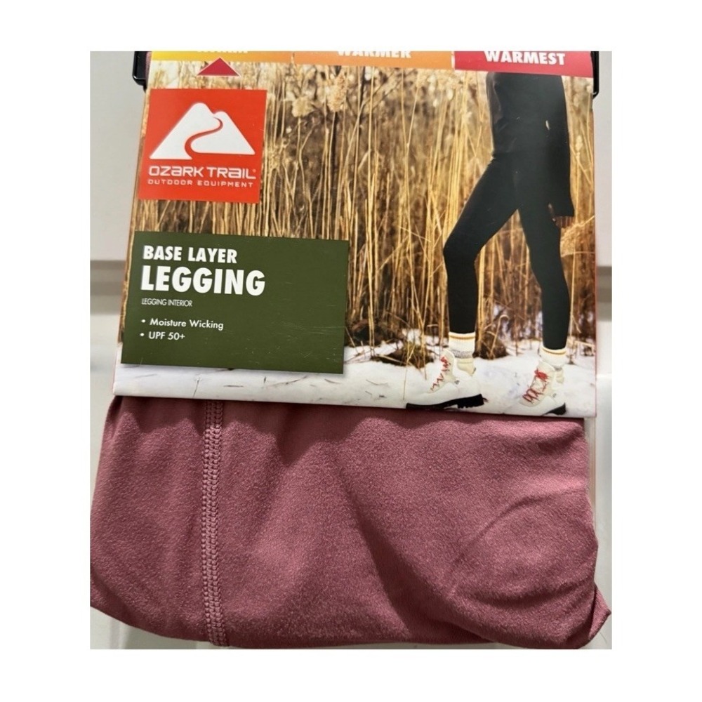 Ozark Trail‎ Women's Base Layer Outdoor Leggings Pants Long Johns Mauve Medium
